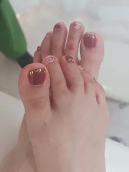 フットネイルやり放題【パーツは別途かかる場合有】※フットバス込