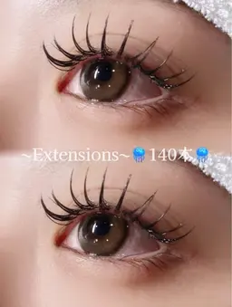 ✨️持続力⤴︎⤴︎✨️ 🪼LED(インシアノ)セーブルエクステ 120~140本🪼（指名料込）