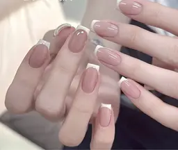 ★新人ネイリスト★【HAND】クリアベースフレンチ10本¥5980=>¥1980  ジェルオフ¥550 (口コミ禁止)