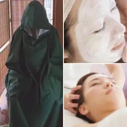 【頭もスッキリ美肌コース】よもぎ蒸し＋フェイシャル/デコルテ＋パック付＋ヘッドマッサージ