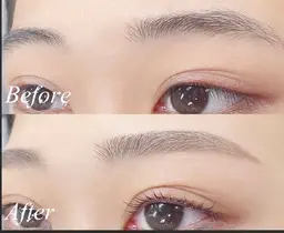 《黄金比×最新トレンド💠》美眉アイブロウWAX (メイク込) ¥3800時間：45分