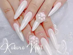 人気NO.2🎀🎀チップ長さだし+持ち込みデザイン(デザイン、パーツ2本まで)8980