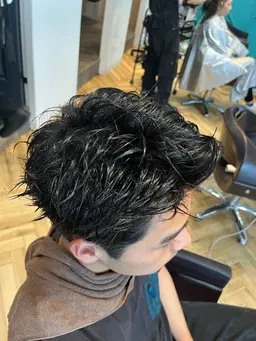 （メンズ限定）カット+縮毛矯正+2stepTR