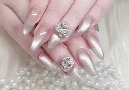 🧚‍♀️チップ長さだしマグネットワンカラー+2個大きいパーツ