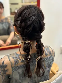 【ヘアアレンジ】結婚式などのお呼ばれヘアアレンジ