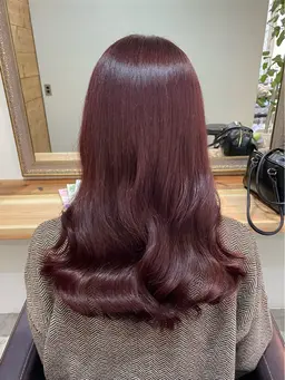 【✨11月ご新規様限定✨】🌹秋冬トレンド暖色カラー🌹艶カラー➕トリートメント¥6600