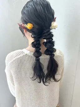 お出かけ、お呼ばれヘアセット