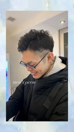 【🦕男性限定★¨̮】メンズパーマ  +  プチヘッドスパ付き