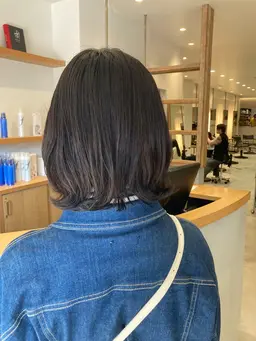 ワンカールパーマ🩶毛先パーマ(カット＋パーマ＋トリートメント)¥15400