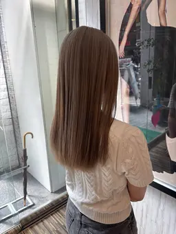 透明感カラー➕内部補修トリートメント