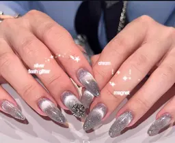 ❤️[チップスカルプ]マグネット/フラッシュネイル+パーツ2個❤️