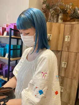 🥣cut + お洒落カラー💙+3stepトリートメント💫