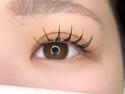 【撮影モデル】LEDフラットラッシュ100本×アンドヘルシー（エクパ）【一重瞼の方限定】