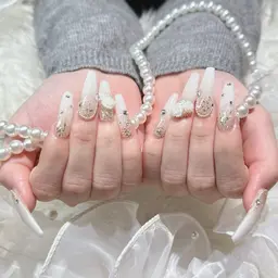 【オフ無し】チップ長さだし10本アートコース