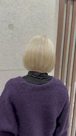 カット&ブリーチカラー