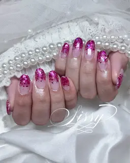 ハンド♡オフあり ラメグラデーション