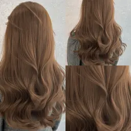 期間限定価格🤎ブリーチなしで大人っぽく明るくするなら🤎【ダブルケアカラー(ブリーチなし)+コテ巻きスタイリング】