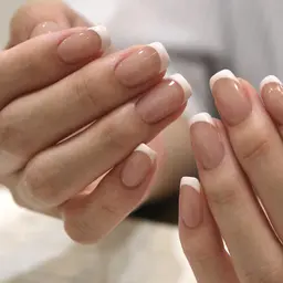 【細フレンチ/王道フレンチ対応】美ラインフレンチ10本（自爪育成ケア・オフ+1100円）