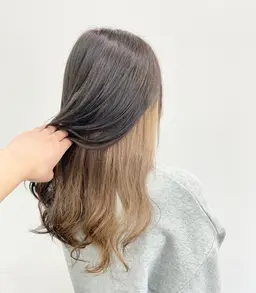 💎インナーカラー💎（ブリーチ込み）＋フルカラー＋トリートメント✨【ロング料金別2回分】