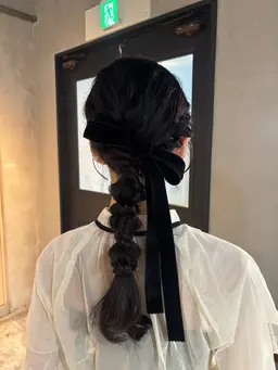 【簡単お呼ばれヘアアレンジ🎀】当店タブレットから選べる3000円コース
