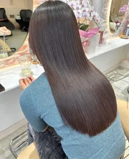 【低ダメージで叶う透明感📣🤍】ブリーチなしWカラー➕カット➕quick TR✨➕可愛く巻き髪しあげ🪄