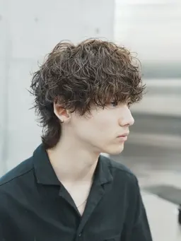 【ウルフヘア×波巻きorツイスト パーマ限定】　✂️骨格矯正カット + 波巻き or ツイスパ