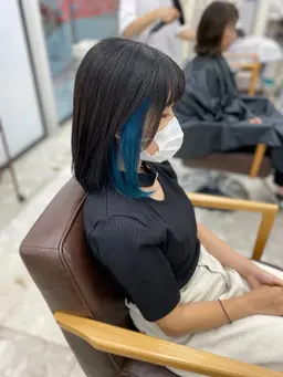 🦋人気急上昇🦋イヤリングカラー＋フルカラー＋トリートメント✨ 【ロング料金別】