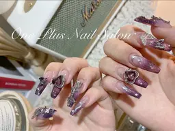 ［hand］人気1★チップ長さ出し持ち込みデザインパーツつけ放題180分