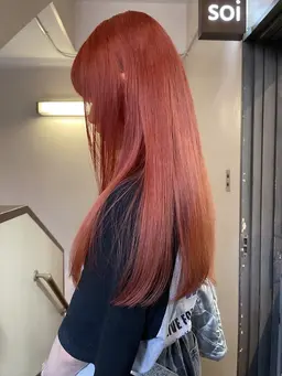 🔮【高彩度暖色Wカラー】🔮 カット+Wカラー+炭酸sh+2stepトリートメント