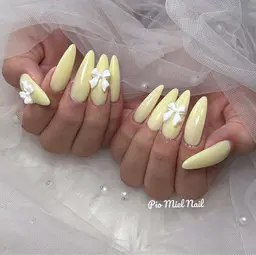 [お気に入りした方限定] チップ長さだし10本⭐︎ワンカラー🌻パーツつけ放題￥12980 →￥10500