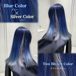 🎐🫧インナーカラー限定🎐🫧リタッチブリーチ+カラー+トリートメント