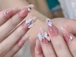 オフなしチップ長さだし+持ち込みデザイン/つけ放題　ワンホンネイル　ネイリストスピードアップ  オフなし