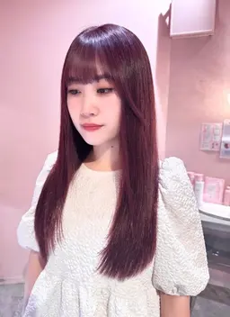 【🍒大人気クーポン🍒】🪄前髪ストレート🪄➕color🎀➕🫧前処理クレンジング🫧➕✨️treatment✨️