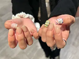 3本アート持ち込みコース!オフ込み✨ベタ塗り箇所2色までOK⭐️