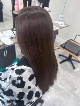 透明感🫧ワンカラー+Aujua4stepトリートメント💛🌼