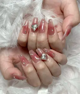 ジェルオフ無料❤🌺夏限定❤チップ+ジェル長さ出し☆定額コース★