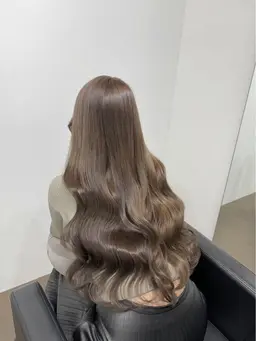 暗染め、縮毛履歴🫧透明感ブリーチなしダブルケアカラー🫧