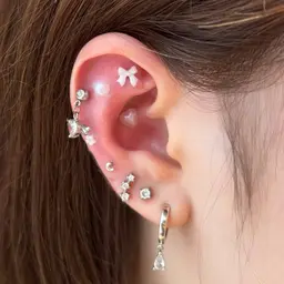 【すぐ予約･リクエスト共に大歓迎🙌🏻💖】✨💎耳つぼジュエリー💎✨(10粒まで👂🏻🎀)