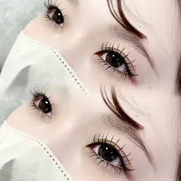 【お得🉐マツエク上下セットメニュー】上エク80本🎀下エク本数指定不可💦 担当:麻生🐣🍒ྀི