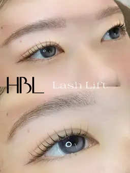 まつ毛パーマ+HBL（ハリウッドブロウリフト/眉毛Wax込み）