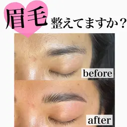満足度◎♥️眉ワックス+眉パーマ