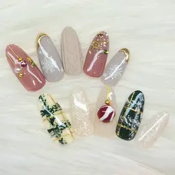 【オフあり】💓クリスマス🎄アートネイル✨