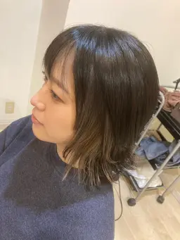 カット+イヤリングカラー+4ステップ生トリートメント