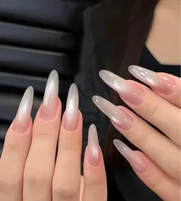 ケア込み🎶チップ長さ出し＆マグネットネイル🧲