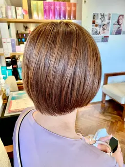 35%OFF🎉抜群の透明感✨水素イルミナカラーフル➕オージュア2STEPトリートメント　ロング料金¥750~