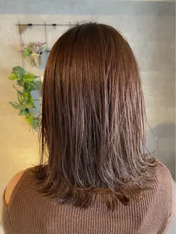 透明感重視💫》ワンカラーで柔らかツヤ髪に🌿ブリーチなし◎