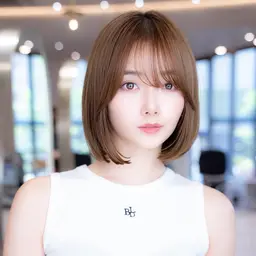 💕当日予約◎💕カット＋コスメストレート+トリートメント　¥14000→¥9000 【✨ショート、ボブ限定✨】