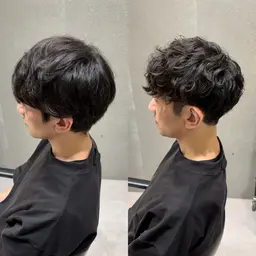 【✨メンズ限定最上質メニュー✨】カット+眉カット+パーマorカラー+ミルボン+5分ヘッドスパ💇🏻‍♀️（詳細必読）
