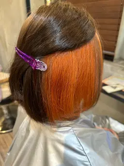 インナーカラー(ブリーチ+カラー) +シャンプーブロー+ベーストリートメント