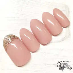 【初回】💗ジェルオフなし💗ちゅるん✨1カラー2本デザインオフィスコーデネイル